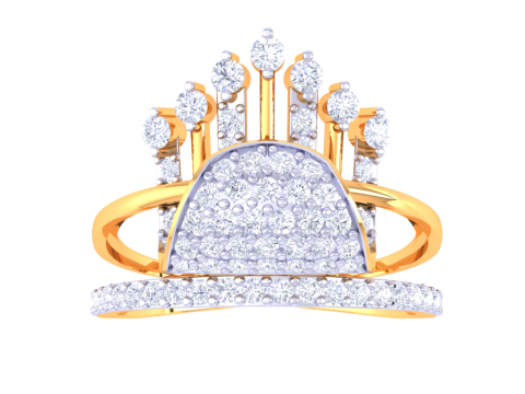 Printable 3D jewelry model of Lady diamond ring 3Dモデル