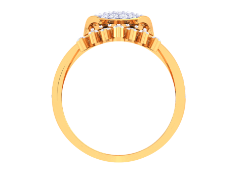 Printable 3D jewelry model of Lady diamond ring 3Dモデル