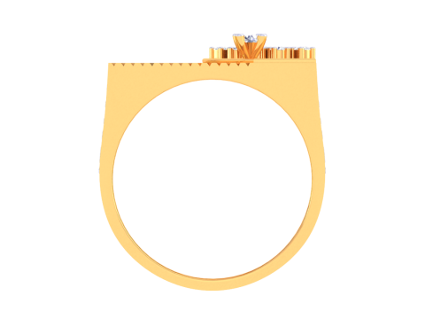 Printable 3D jewelry model of Lady diamond ring Modelo 3D