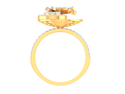 Printable 3D jewelry model of Lady diamond ring Model 3D