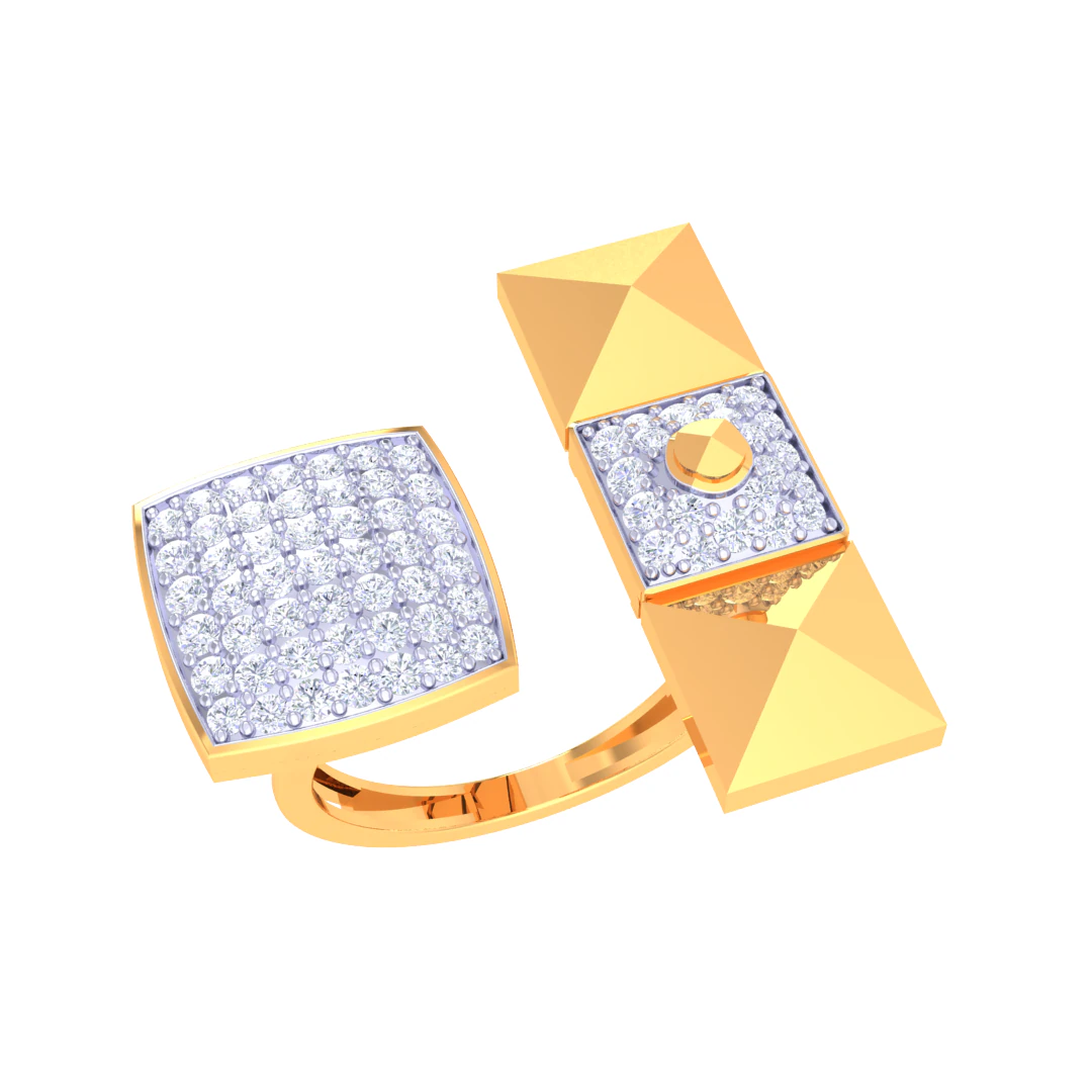 Printable 3D jewelry model of Lady diamond ring 3D Model .c4d .max .obj .3ds .fbx .stl .blend 