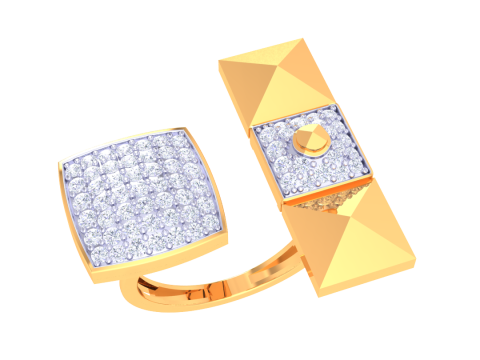 Printable 3D jewelry model of Lady diamond ring 3D Model