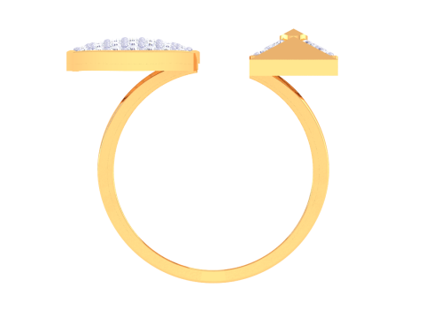 Printable 3D jewelry model of Lady diamond ring 3D Model
