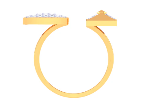 Printable 3D jewelry model of Lady diamond ring 3D Model