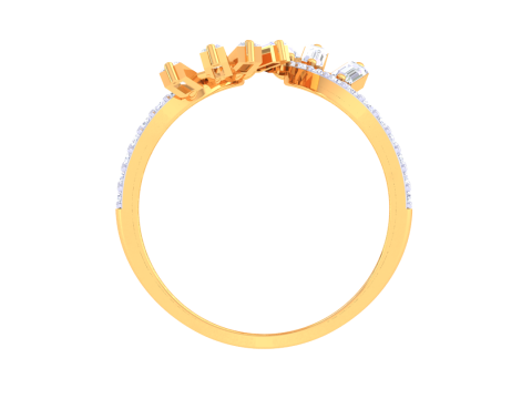 Printable 3D jewelry model of Lady diamond ring Modèle 3D