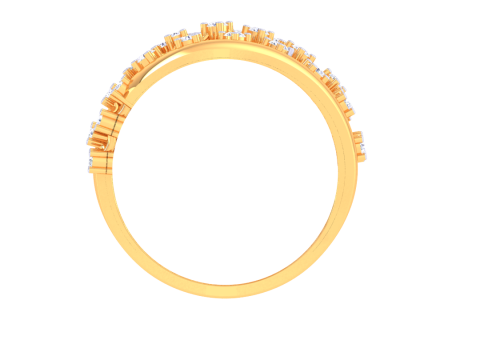 Printable 3D jewelry model of Lady diamond ring Modèle 3D