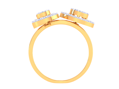 Printable 3D jewelry model of Lady diamond ring Modelo 3D