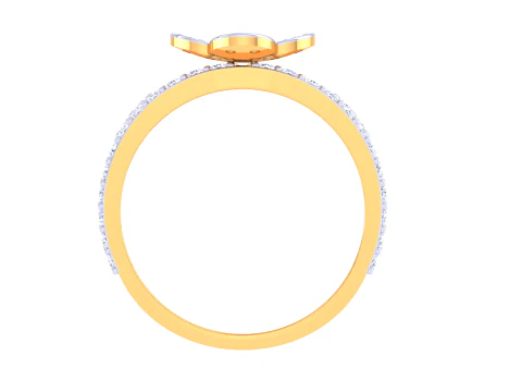 Printable 3D jewelry model of Lady diamond ring 3D Model