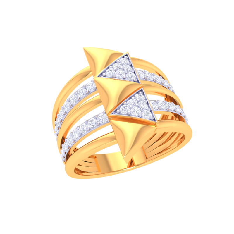 Printable 3D jewelry model of Lady diamond ring 3D 모델 .c4d .max .obj .3ds .fbx .stl .blend 