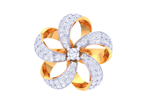 लेडी हीरे की अंगूठी का प्रिंट करने योग्य 3डी आभूषण मॉडल 3D मॉडल