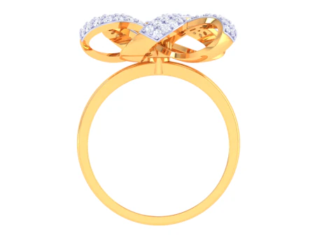 Printable 3D jewelry model of Lady diamond ring 3D Model