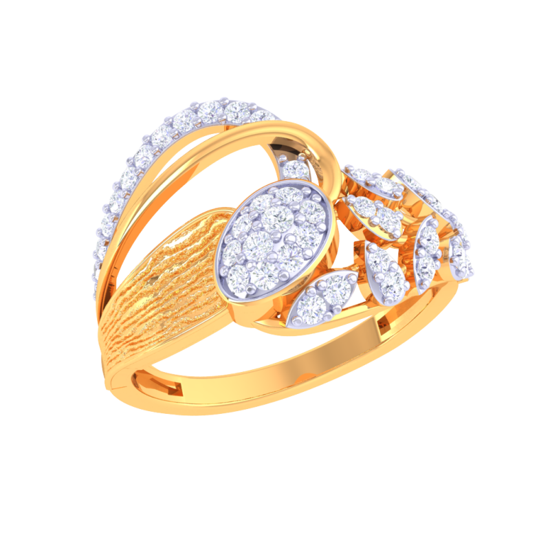 Printable 3D jewelry model of Lady diamond ring 3D 모델 .c4d .max .obj .3ds .fbx .stl .blend