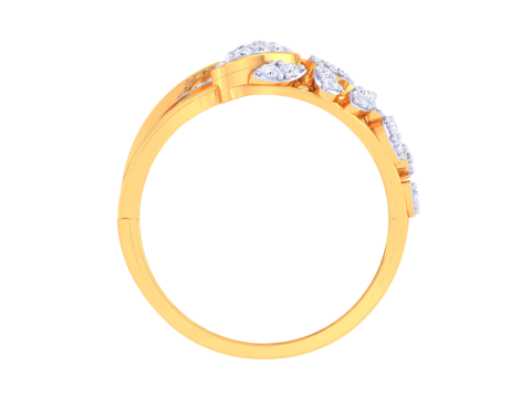 Printable 3D jewelry model of Lady diamond ring 3D 모델