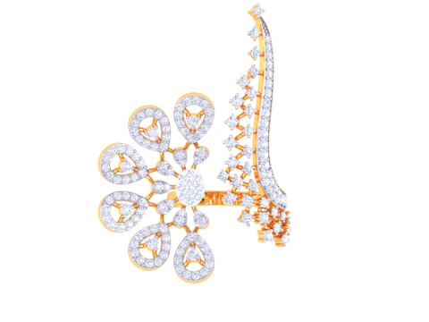 Printable 3D jewelry model of Lady diamond ring 3D Model