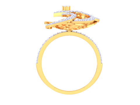 Printable 3D jewelry model of Lady diamond ring 3D Model