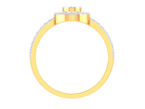 Printable 3D jewelry model of Lady diamond ring 3D Model