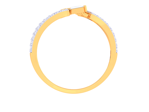 Printable 3D jewelry model of Lady diamond ring 3D 模型