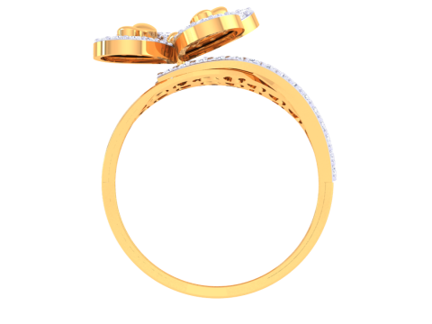 Printable 3D jewelry model of Lady diamond ring 3D Model