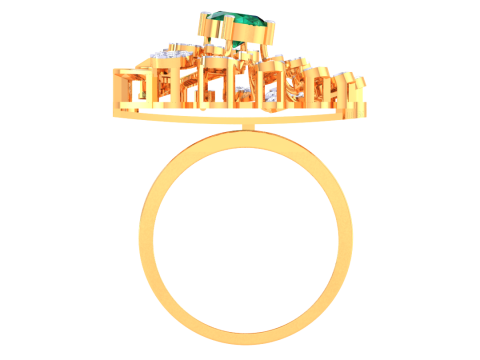 Printable 3D jewelry model of Lady diamond ring 3D 模型
