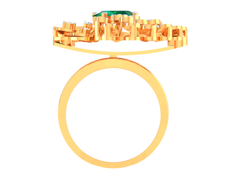 Printable 3D jewelry model of Lady diamond ring 3D Model