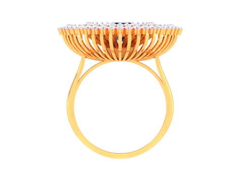 Printable 3D jewelry model of Lady diamond ring 3D Model