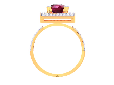 Printable 3D jewelry model of Lady diamond ring 3D Model