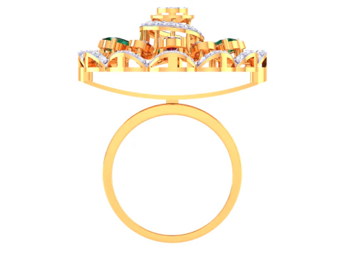 Printable 3D jewelry model of Lady diamond ring 3D Model