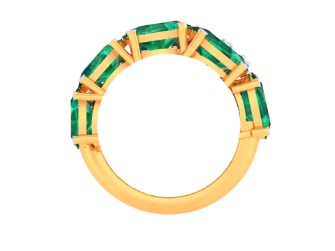 Printable 3D jewelry model of Lady diamond ring Model 3D