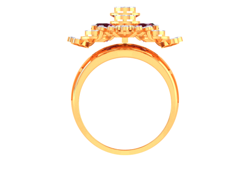 Printable 3D jewelry model of Lady diamond ring 3D मॉडल