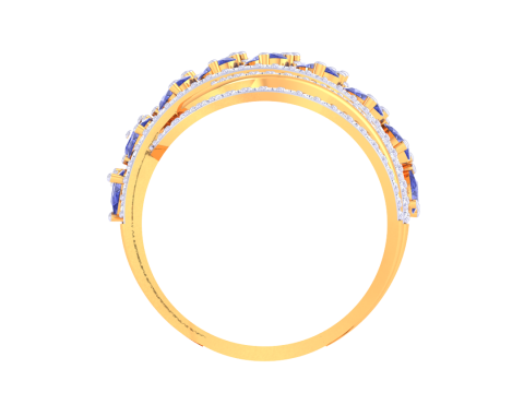 Printable 3D jewelry model of Lady diamond ring 3D 모델