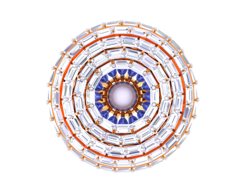 Printable 3D jewelry model of Lady diamond ring 3D 模型