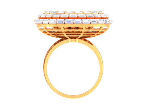 Printable 3D jewelry model of Lady diamond ring 3D 模型
