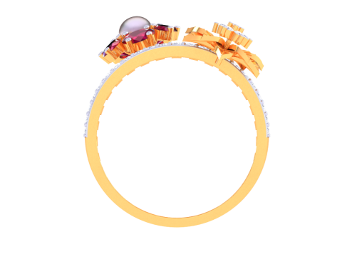 Printable 3D jewelry model of Lady diamond ring 3D Model