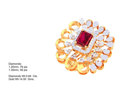 Printable 3D jewelry model of Lady diamond ring 3D Model