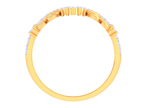 Printable 3D jewelry model of Lady diamond ring Modèle 3D