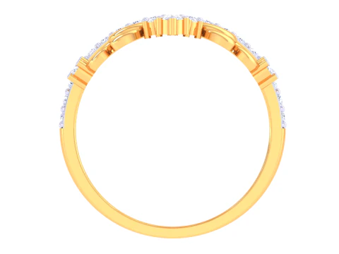 Printable 3D jewelry model of Lady diamond ring 3D Model