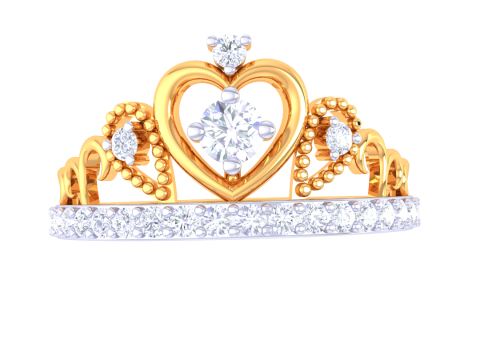Printable 3D jewelry model of Lady diamond ring 3D Модель