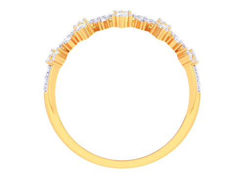 Printable 3D jewelry model of Lady diamond ring 3D Model