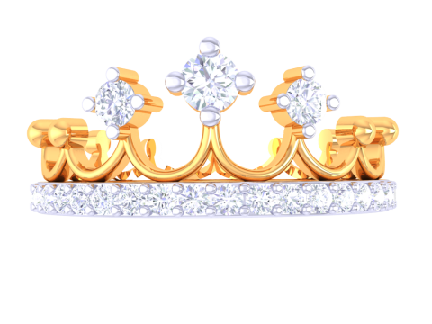 Printable 3D jewelry model of Lady diamond ring 3D 模型