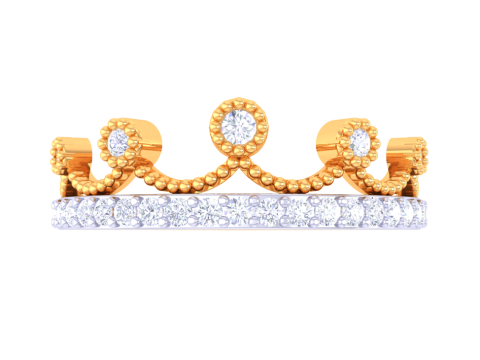Printable 3D jewelry model of Lady diamond ring Model 3D