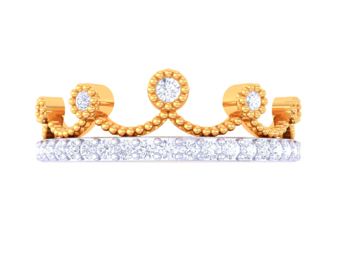 Printable 3D jewelry model of Lady diamond ring 3D Model