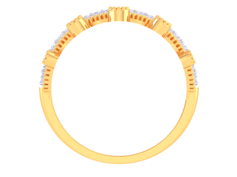 Printable 3D jewelry model of Lady diamond ring Model 3D
