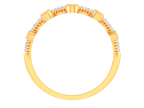 Printable 3D jewelry model of Lady diamond ring 3D Model