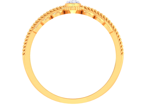 Printable 3D jewelry model of Lady diamond ring 3D Model