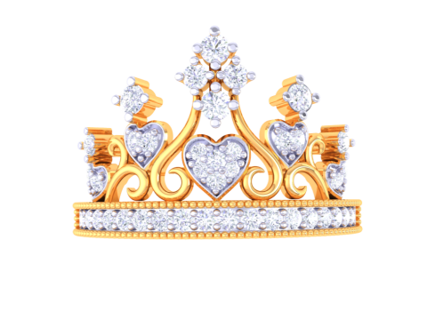 Printable 3D jewelry model of Lady diamond ring 3D Model