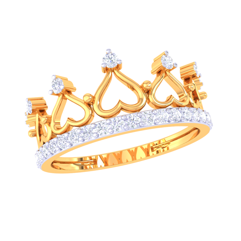 Printable 3D jewelry model of Lady diamond ring Modelo 3D .c4d .max .obj .3ds .fbx .stl .blend