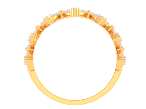 Printable 3D jewelry model of Lady diamond ring Modelo 3D
