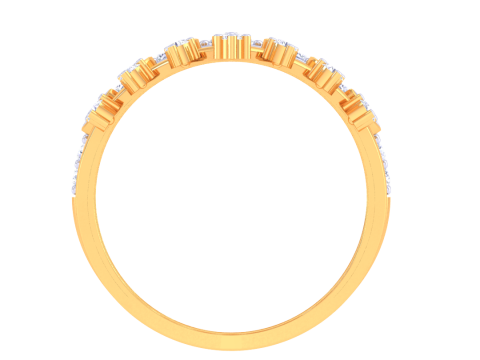 Printable 3D jewelry model of Lady diamond ring 3D Model