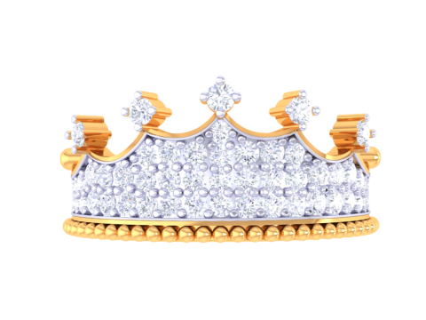 Printable 3D jewelry model of Lady diamond ring 3D Модель