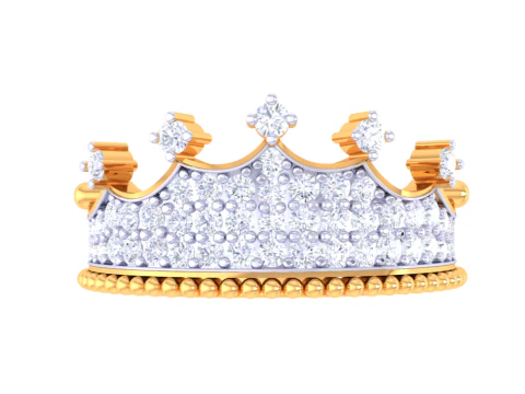 Printable 3D jewelry model of Lady diamond ring 3D Model